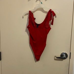 S. Forever 21. Un-doable bows. Red.